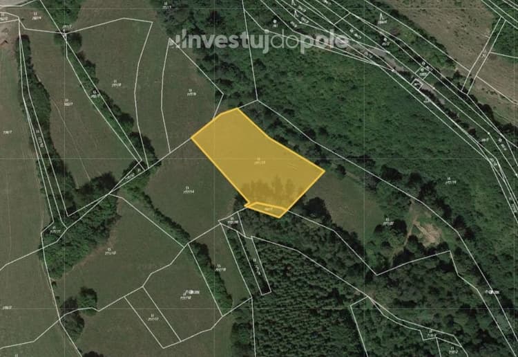 Prodej louky 3 083 m², Vsetín - Horní Jasenka