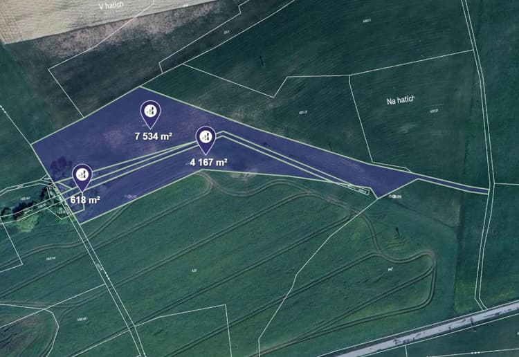 Prodej pole v k.ú. Hracholusky nad Berounkou