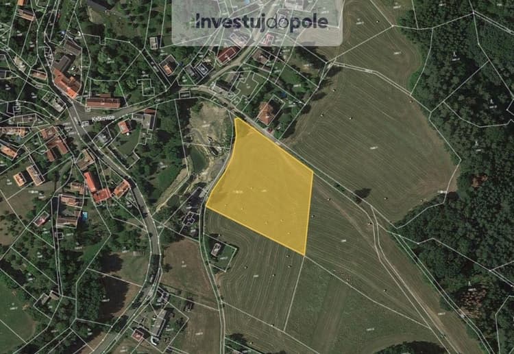 Prodej podílu 2/3 pole 4 817 m², Hrubá Skála - Krčkovice