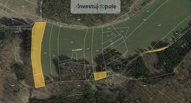Prodej pole 6 386 m², Vlašim - Domašín