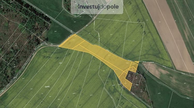Prodej podílu 7/8 pole 7 567 m², Týnec nad Labem - Vinařice