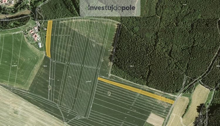 Prodej podílu 3/16 pole 1 304 m², Velké Opatovice - Velká Roudka