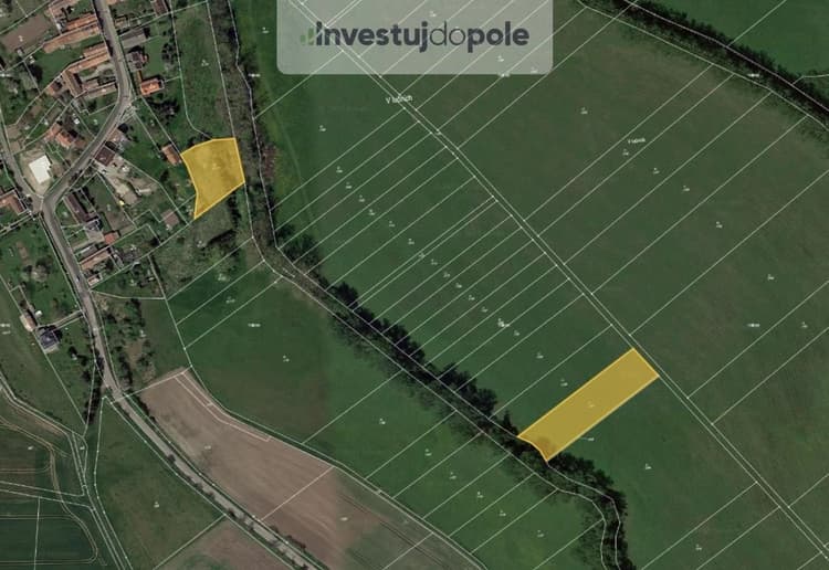 Prodej podílu 25/54 louky 2 282 m², Smidary - Chotělice