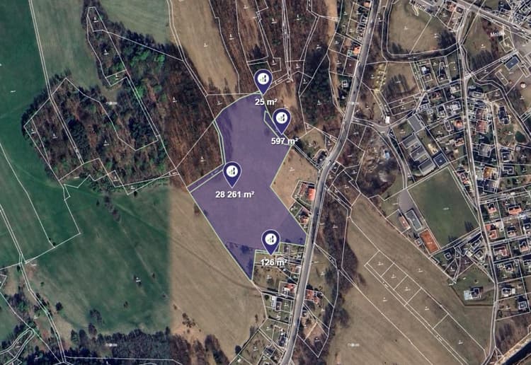 Prodej stavebního pozemku v k.ú. Mníšek u Liberce