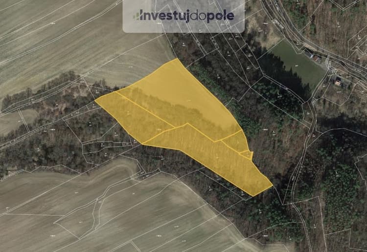 Prodej podílu 2/8 pole 8 485 m², Úštěk - Lhota