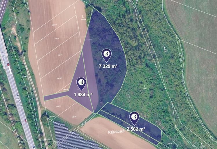 Prodej lesu v k.ú. Vojkovice u Židlochovic