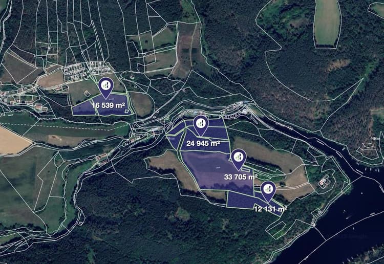 Prodej louky v k.ú. Hubenov u Borotic