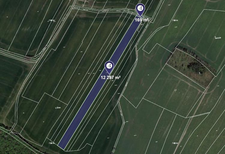 Prodej pole v k.ú. Záhornice u Městce Králové