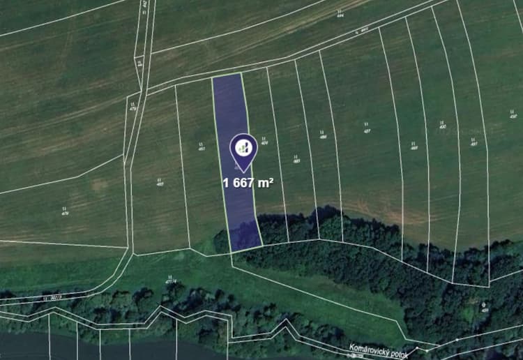 Prodej louky v k.ú. Komárovice