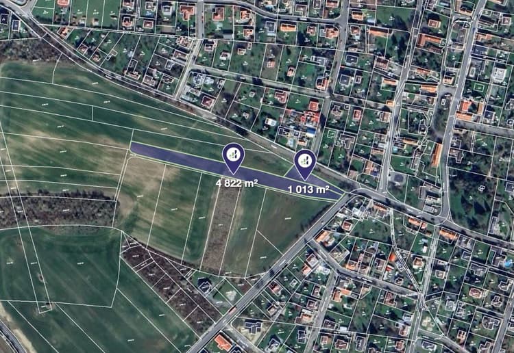 Prodej stavebního pozemku v k.ú. Úvaly u Prahy