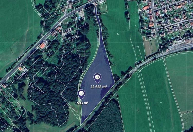 Prodej louky v k.ú. Dolní Kamenice