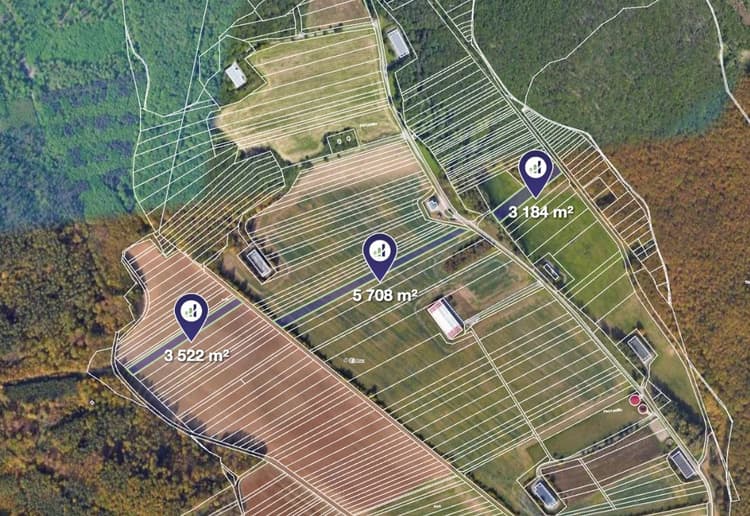 Prodej pozemků v k.ú. Komín