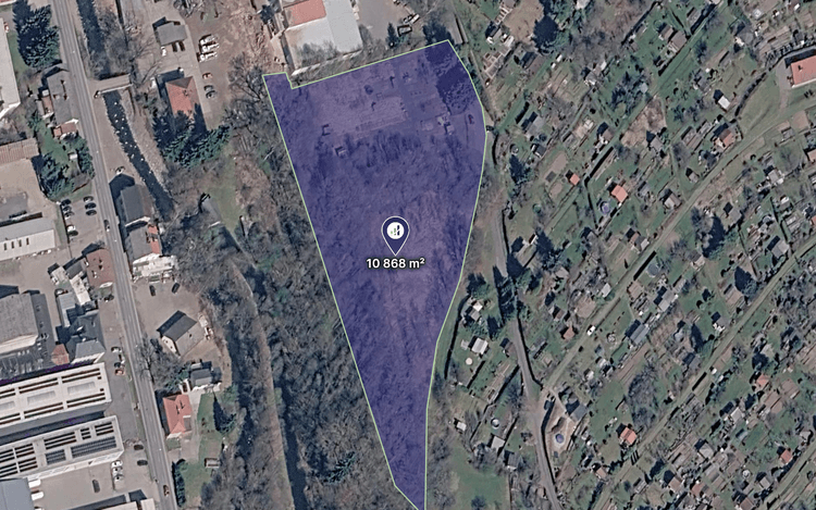 Komerční a investiční pozemek 10 868 m2 – Semily (Pod Vartou)