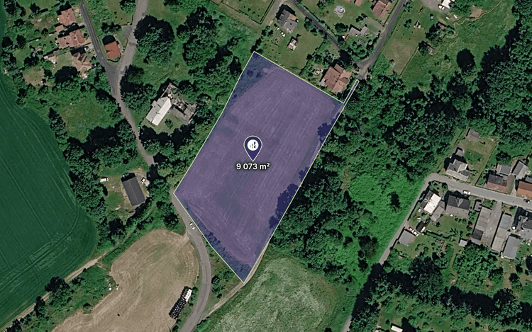 Stavební a investiční pozemek 9 073 m2 pro rodinné bydlení – Filipov u Jiříkova