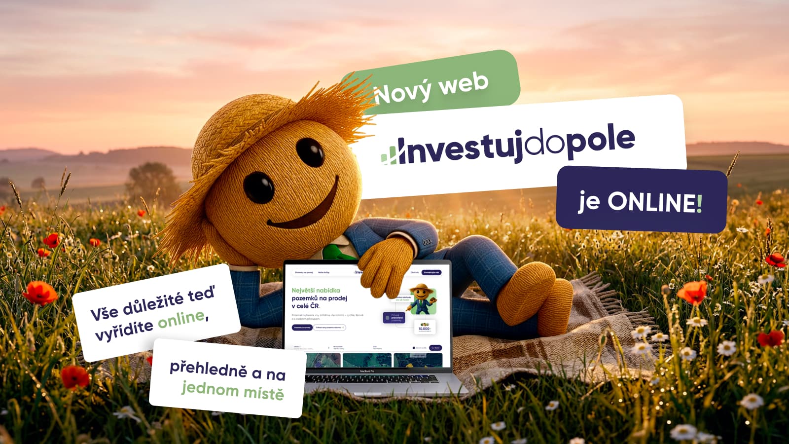 Nový web Investujdopole: Vše o pozemcích přehledně na jednom místě