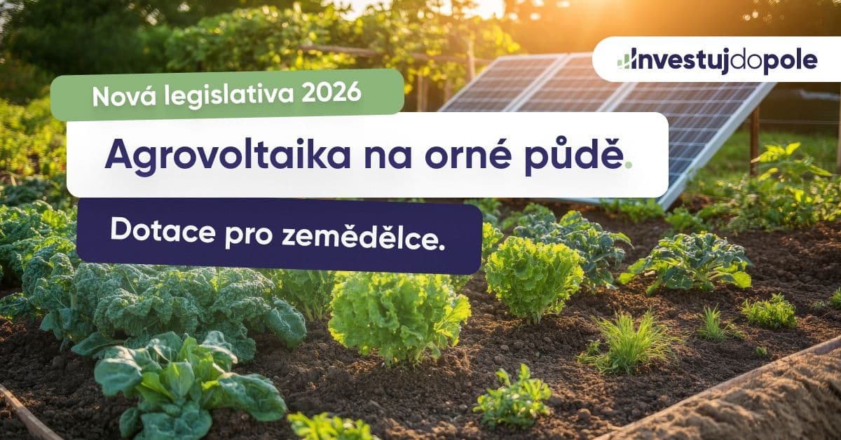 Agrovoltaika na orné půdě v roce 2026: Dotace, legislativa a nové možnosti pro zemědělce