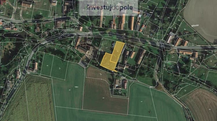 Prodej podílu 1/6 stavebního pozemku 370 m², Ves Touškov - Mířovice