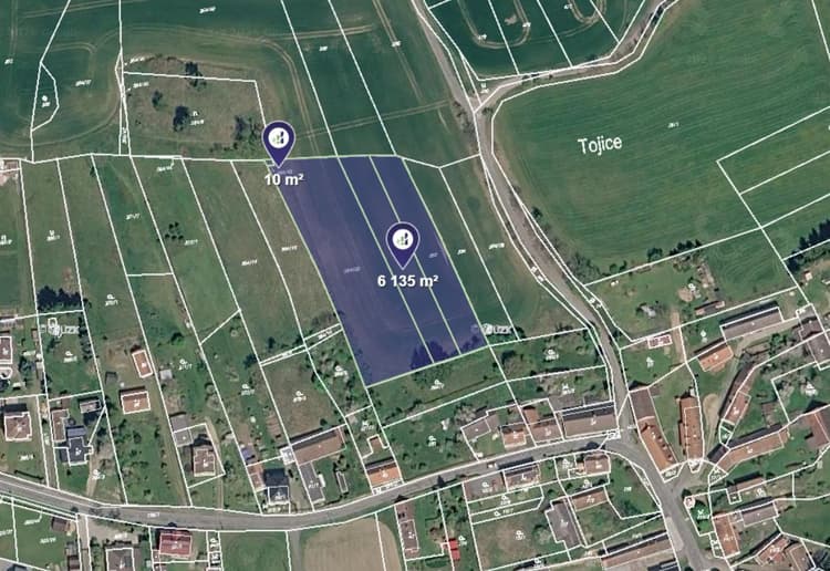 Prodej pole v k.ú. Tojice